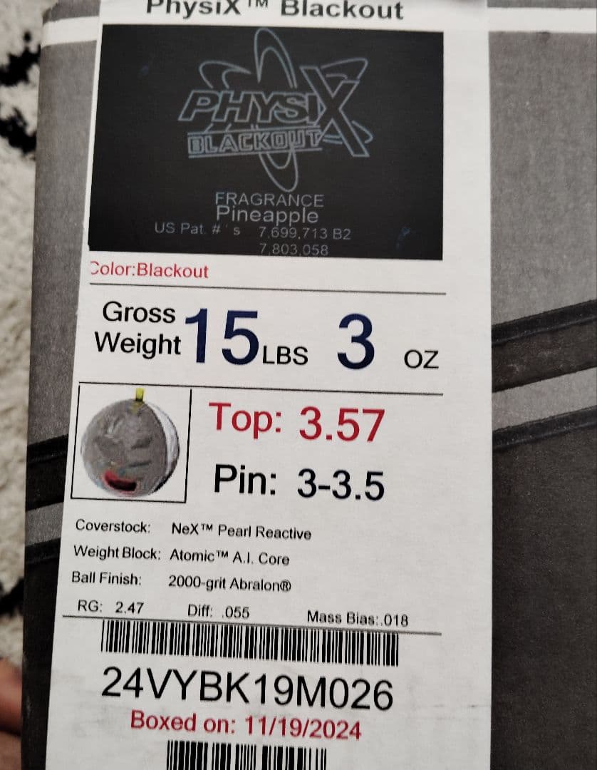 【美品】フィジックス ブラックアウト PHYSIX BLACKOUT 15ポンド