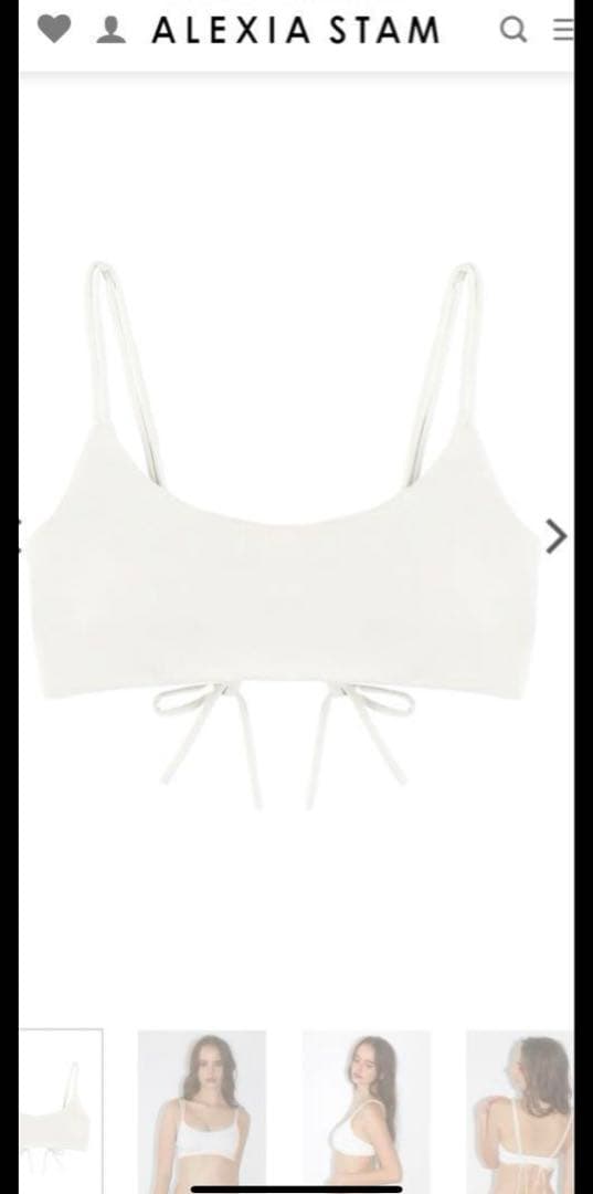 ALEXIA STAM クロップドキャミTOP 上下セット　 Sサイズ