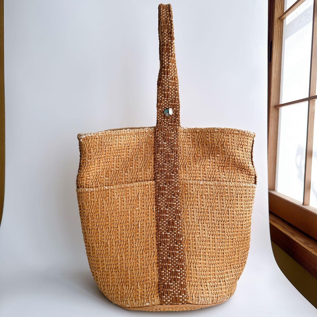 エルメス タムール カゴ バケット ワンショルダー ハンド トート バッグ