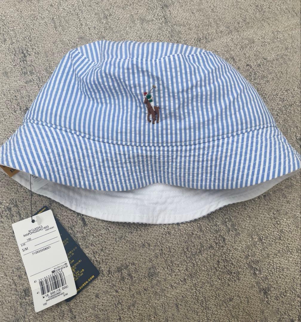 【未使用】ラルフローレン バケットハット リバーシブル