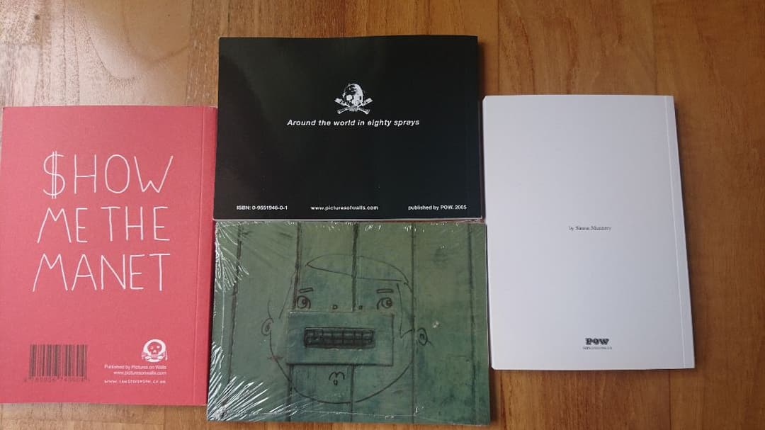 バンクシー banksy POW　3冊の本　ポストカード