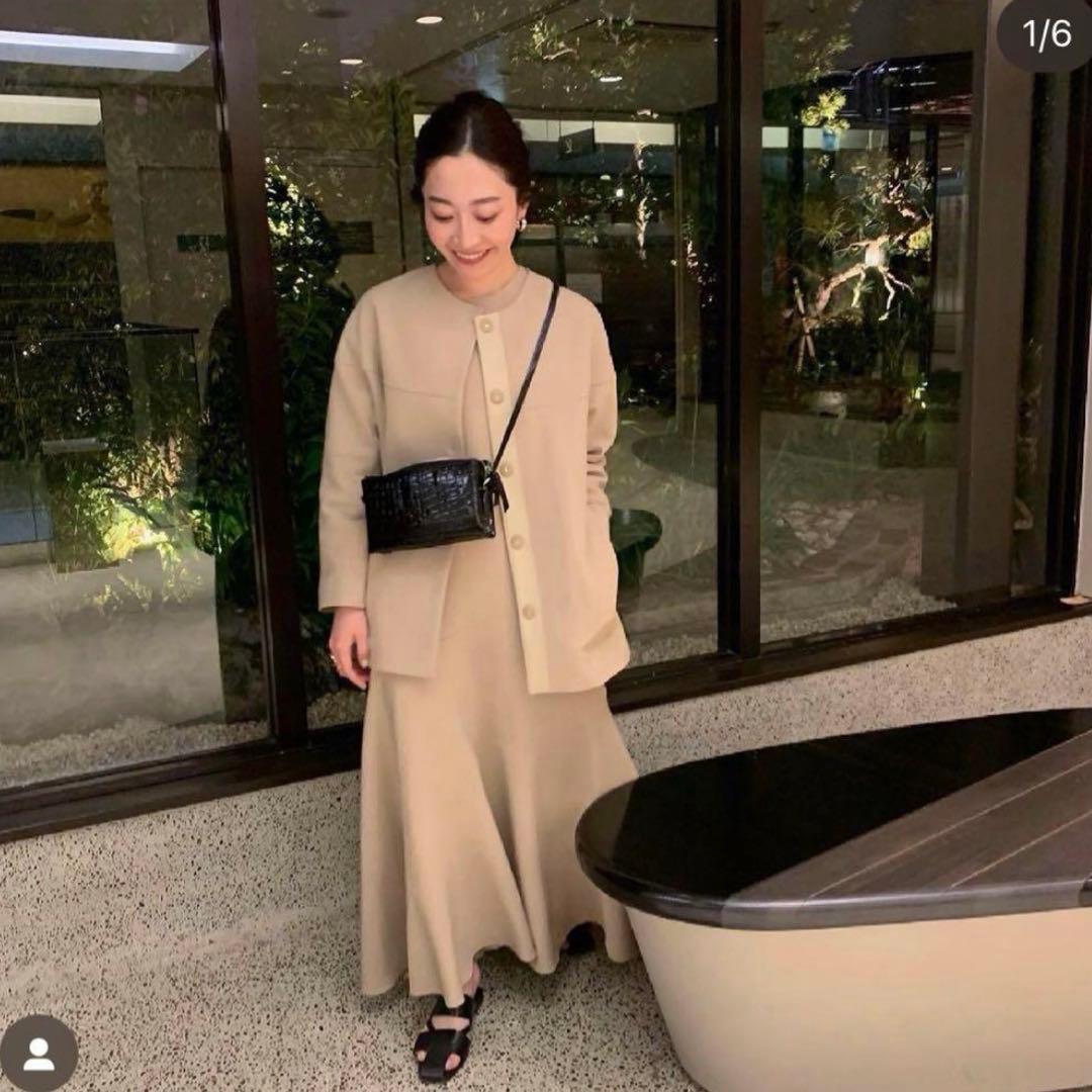 【極美品】yonfa ヨンファ　ジレショートコートセット　ジレセット free