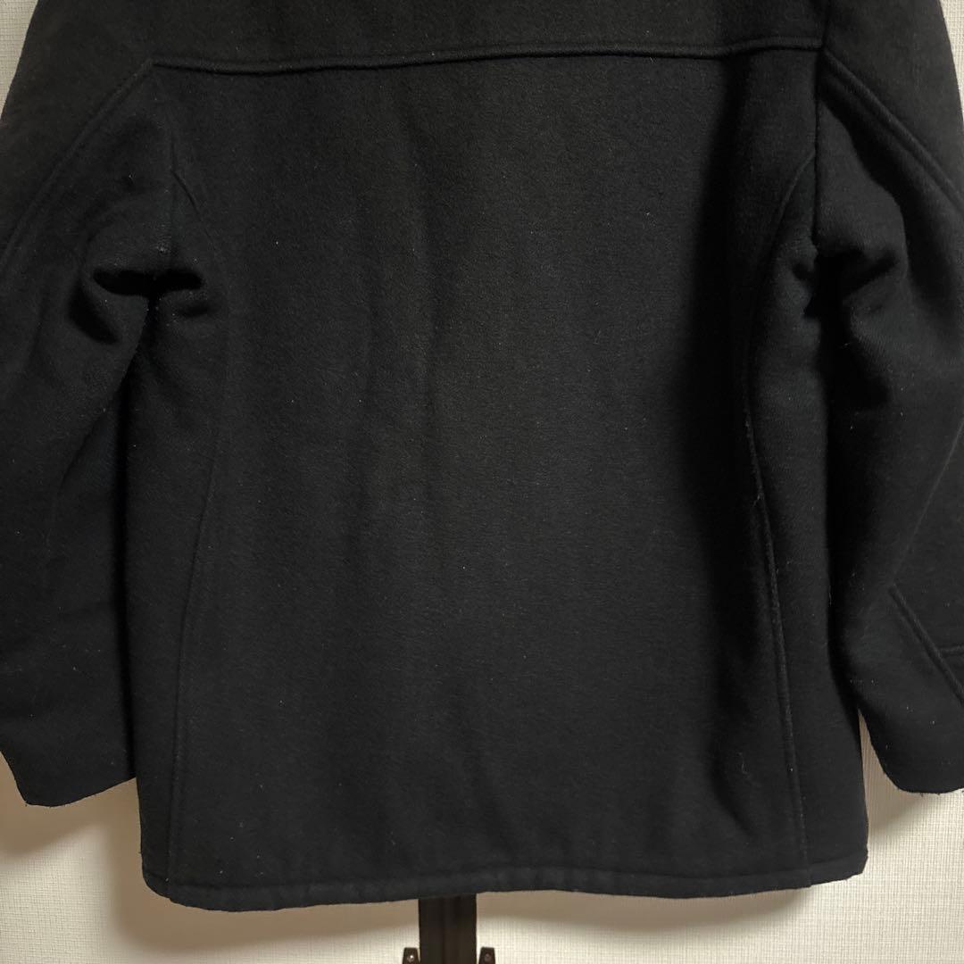 希少 Schott 40 ブラック ウールコート くるみボタン　ボア