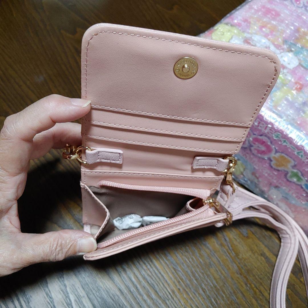 お値下げ★マイメロディショルダー財布 パウチャームサンリオキャラクターズ