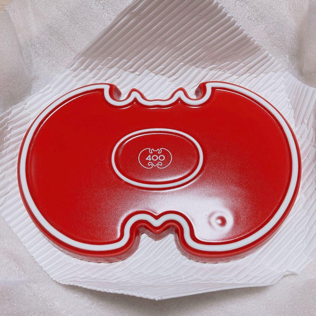 【非売品】福砂屋　400周年記念　オリジナル波佐見焼皿　紅白　2枚セット【新品】