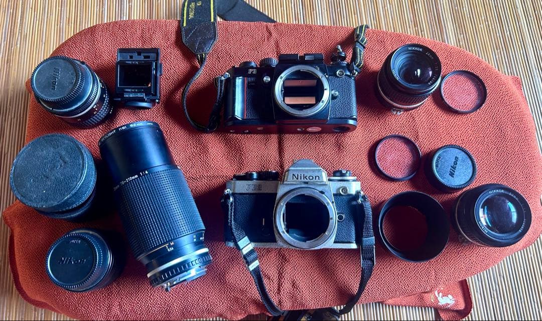 Nikon F3/FE2一眼レフカメラ他&レンズセット(纏め売)ジャンク