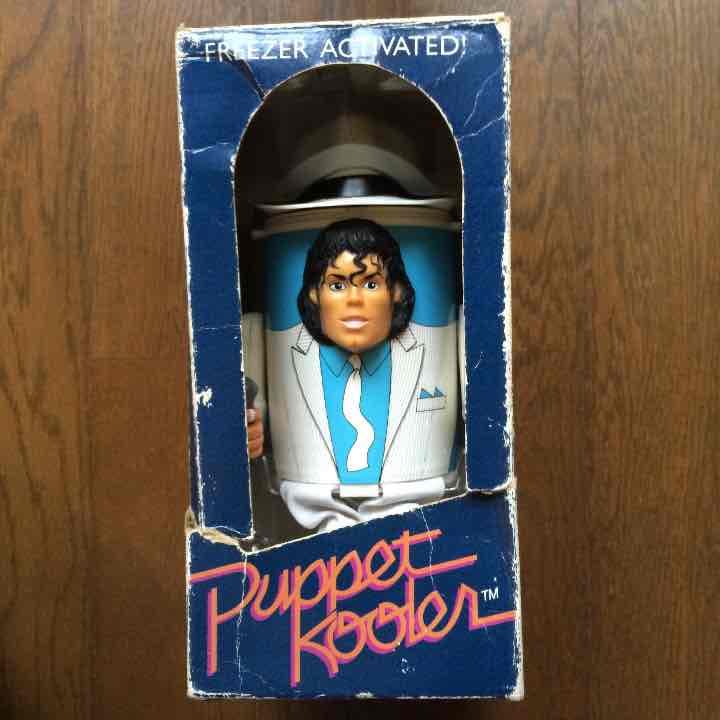 新品未使用マイケルジャクソンのパペットクーラー、小物入れ、水筒、オブジェ、