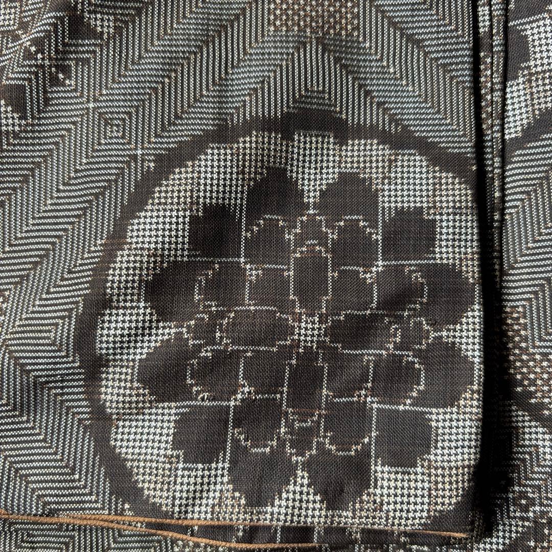 2618 アンティーク大島紬　着物12枚　羽織3枚　材料正絹