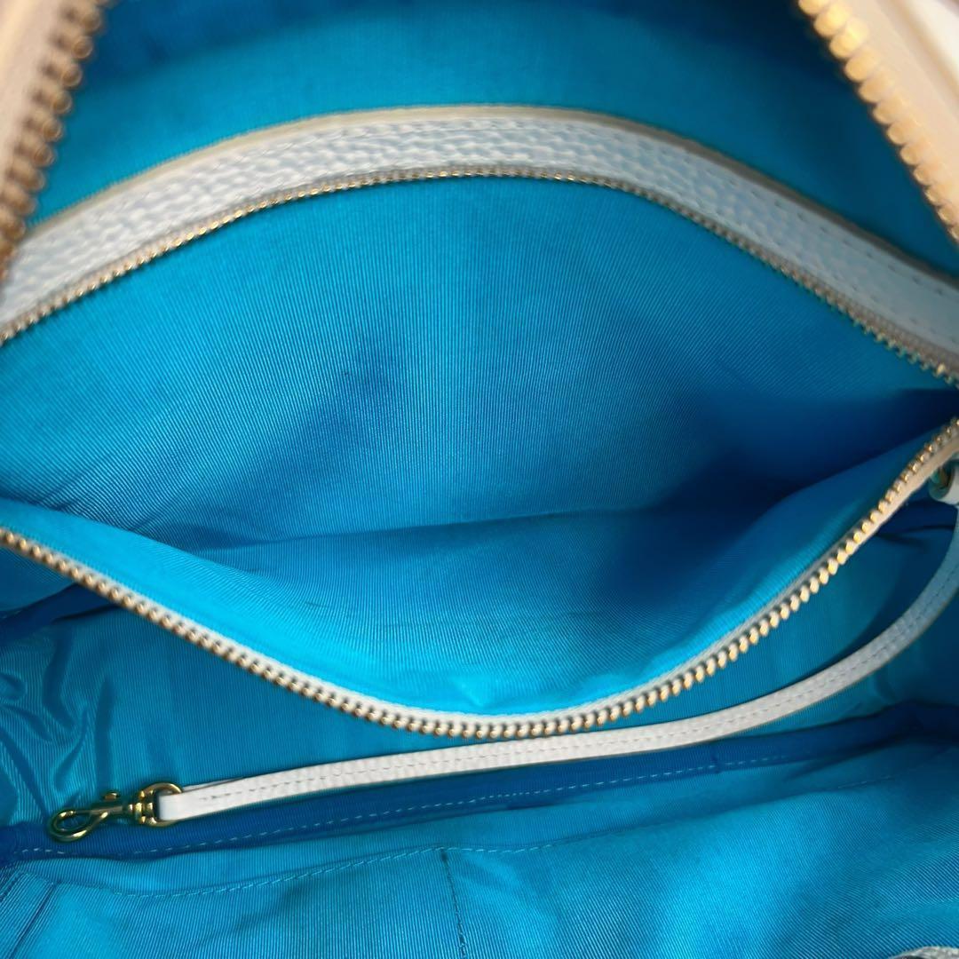 極美品　A.D.M.J　ショルダーバッグ　ボストン　2way　レザー　ロゴ　自立