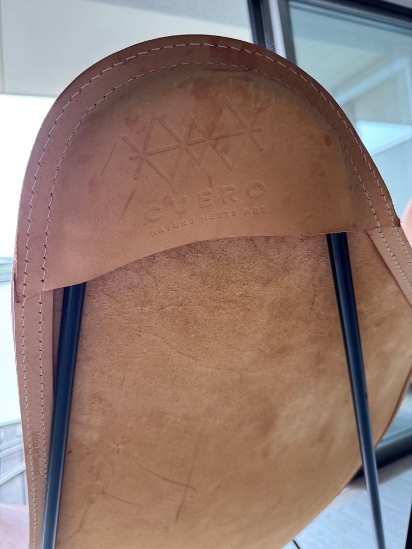 【直接引取り】CUEROバタフライチェアレザー 椅子本革 1人掛け