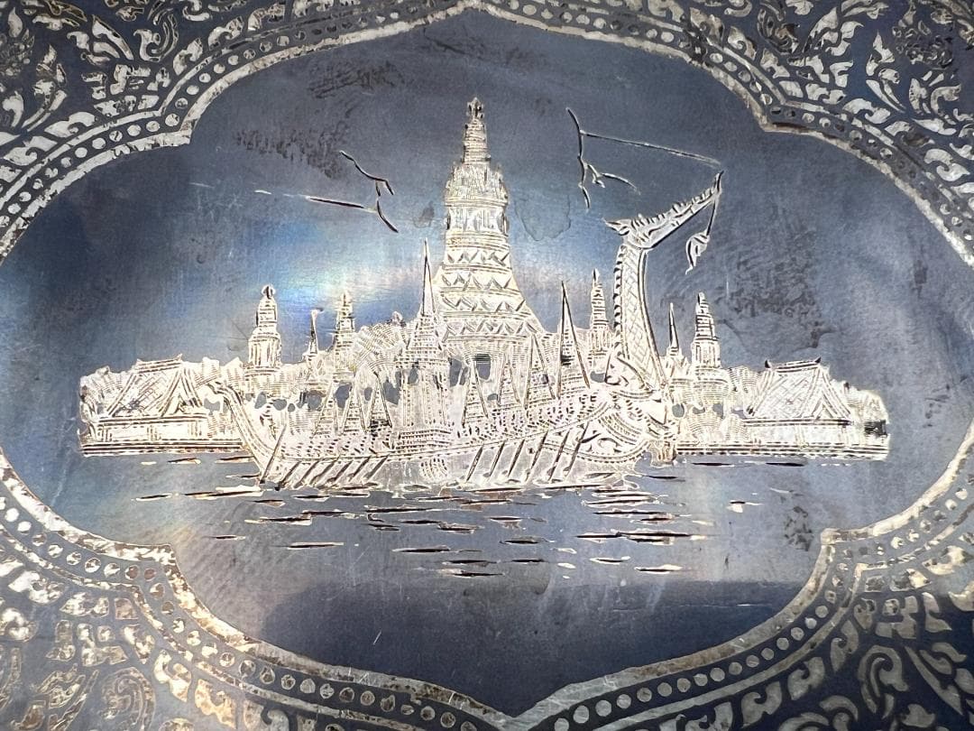 銀製　STERLING　刻印　シガレットケース　マネークリップ　カフス　117g