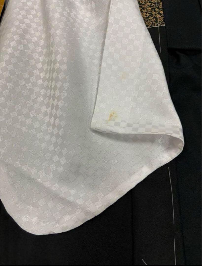 七五三　5歳男の子袴セット　黒系　袴丈長め　鷹　お城　日本製　新品