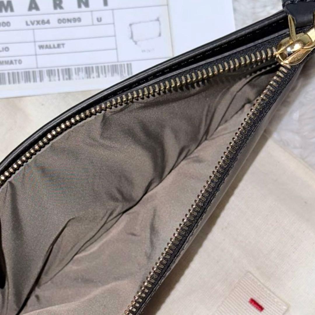 ⭐️新品未使用⭐️　MARNI　マルニ　長財布　ダブルスナップ　二つ折り　金金具