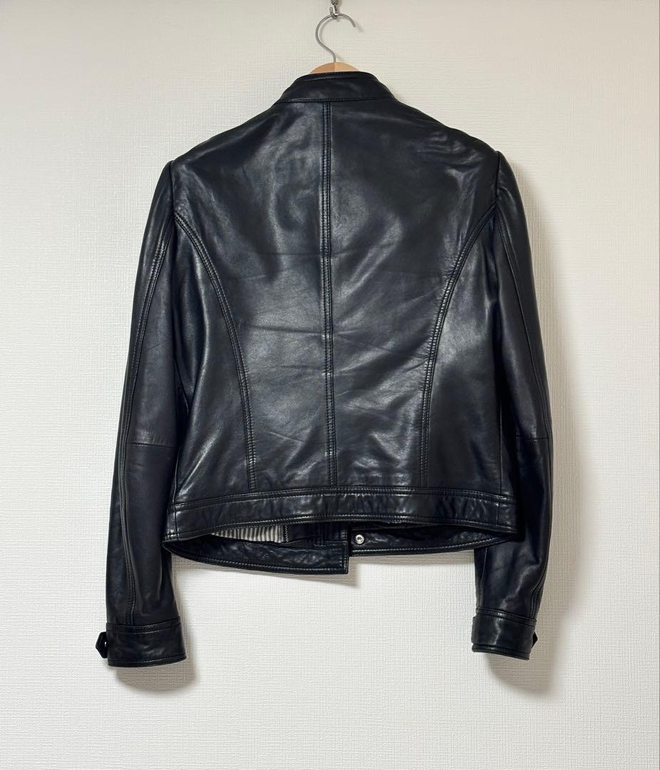 riri様 Massimo Dutti ライダース レザージャケット ブラック