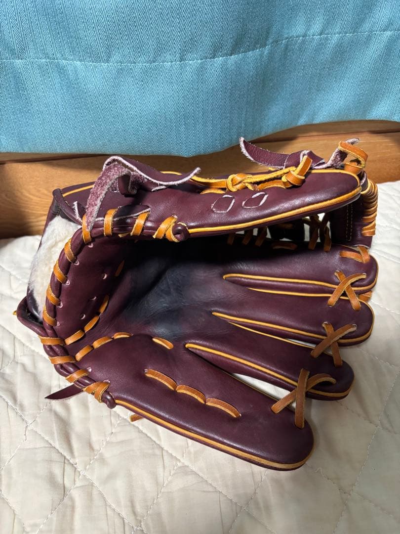 Mizuno Pro 軟式グローブ ワインレッド