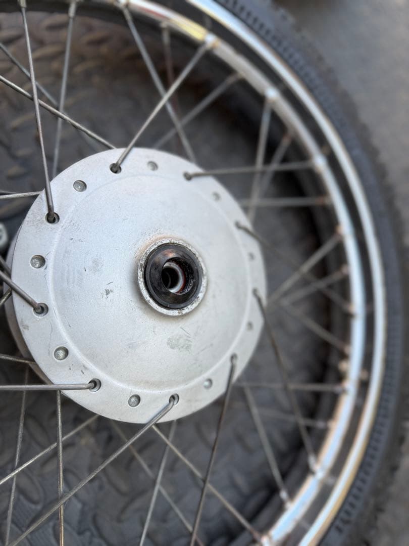 エイプに使用　スポークホイール前後セット　F16 R14インチ　オフロード