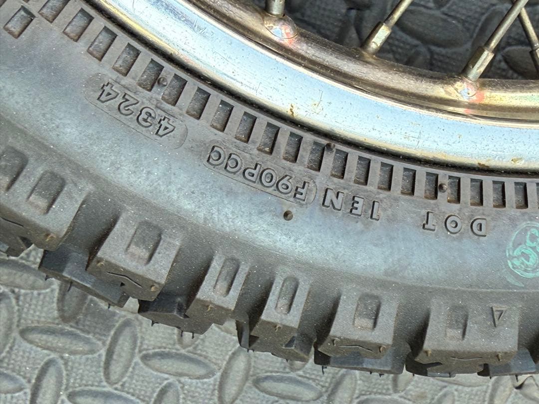 エイプに使用　スポークホイール前後セット　F16 R14インチ　オフロード