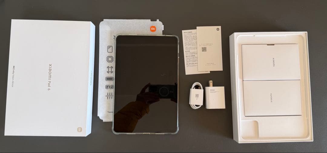 【美品Xiaomi Pad 6(6GB/128GB)グラビティグレー 付属品完備