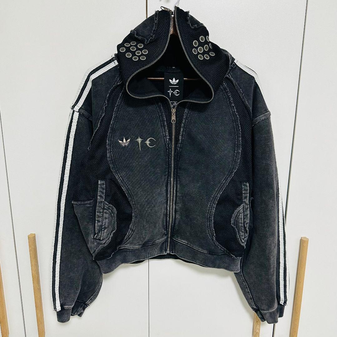 Thug club × adidas zipup パーカー ブラック M