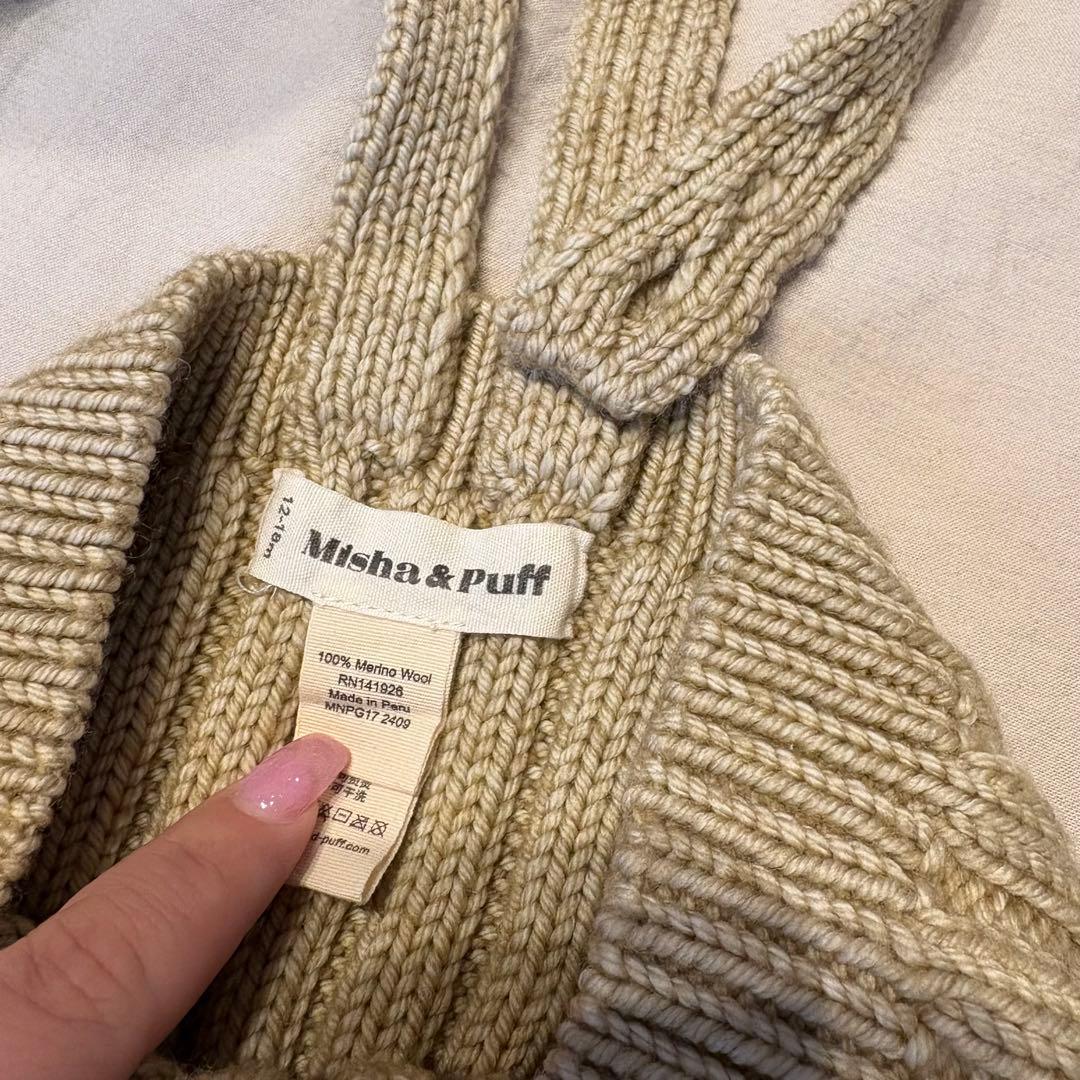 ボトムス 12-18 misha&puff rib longies alabaster