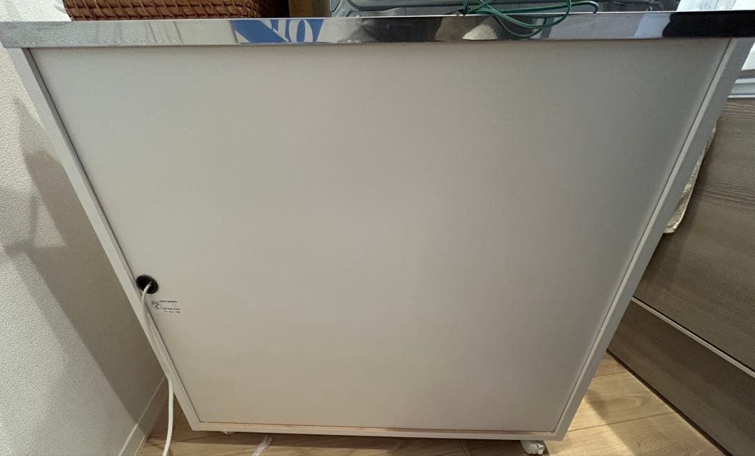 dinos 家電たっぷり収納ステンレス天板カウンター 幅90cm 家電収納