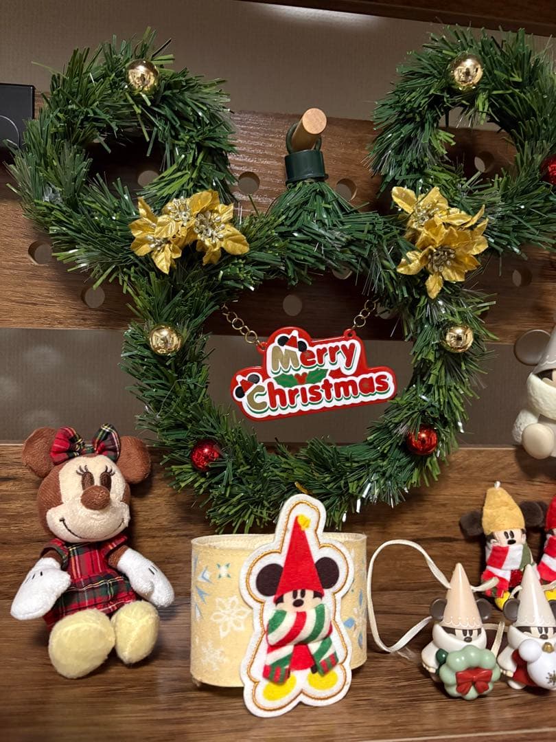 リルリンリン2024 2023 ディズニー クリスマス オーナメント リース
