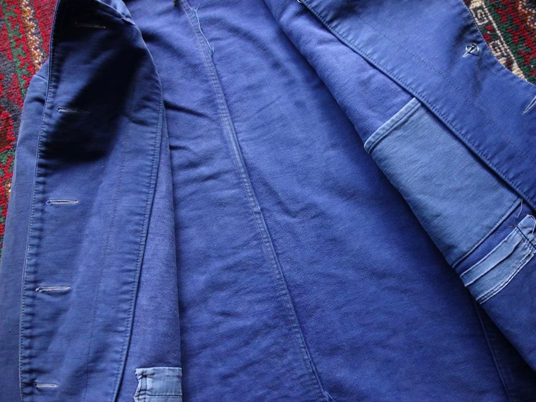 70s ドイツ エレファントスキン カバーオール L モールスキン ダブル