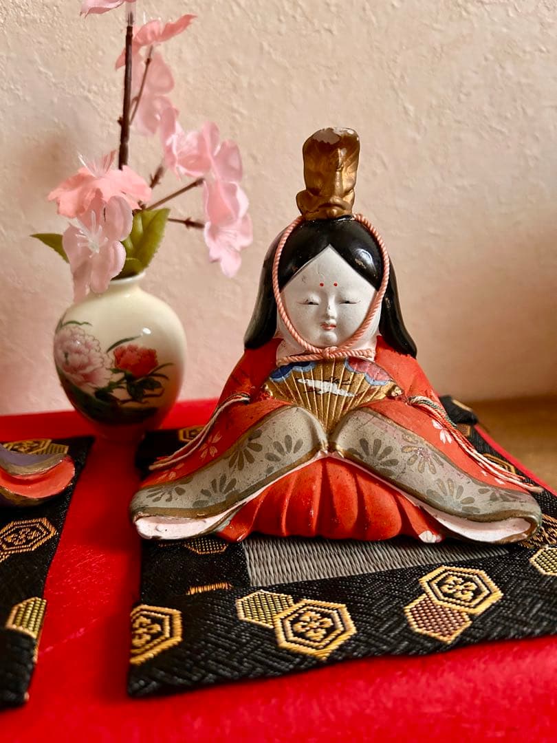 御所人形　親王飾り　お内裏様　お雛様　アンティーク　骨董品　値下げ応相談