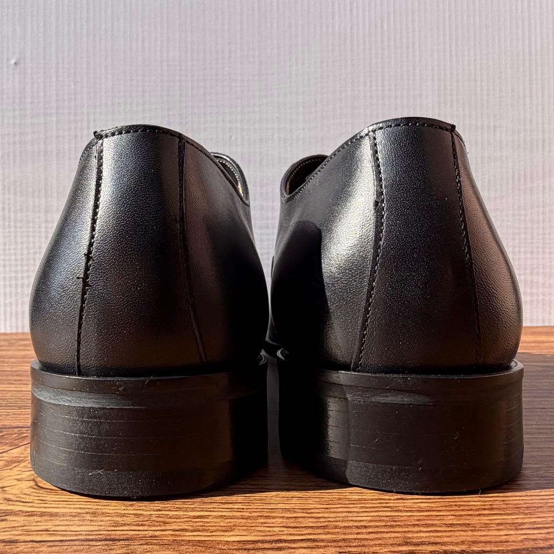 【展示品】バーニーズニューヨーク ストレートチップ 27cm 黒 内羽根 革靴