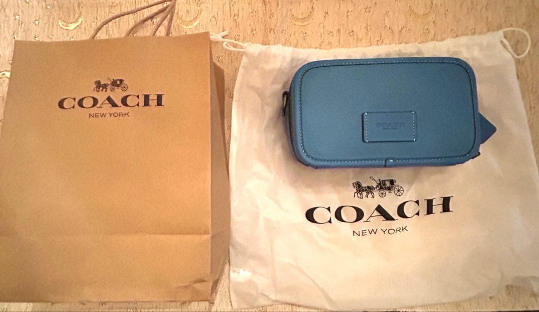 COACH ショルダーバッグ CM113 ブライトブルー