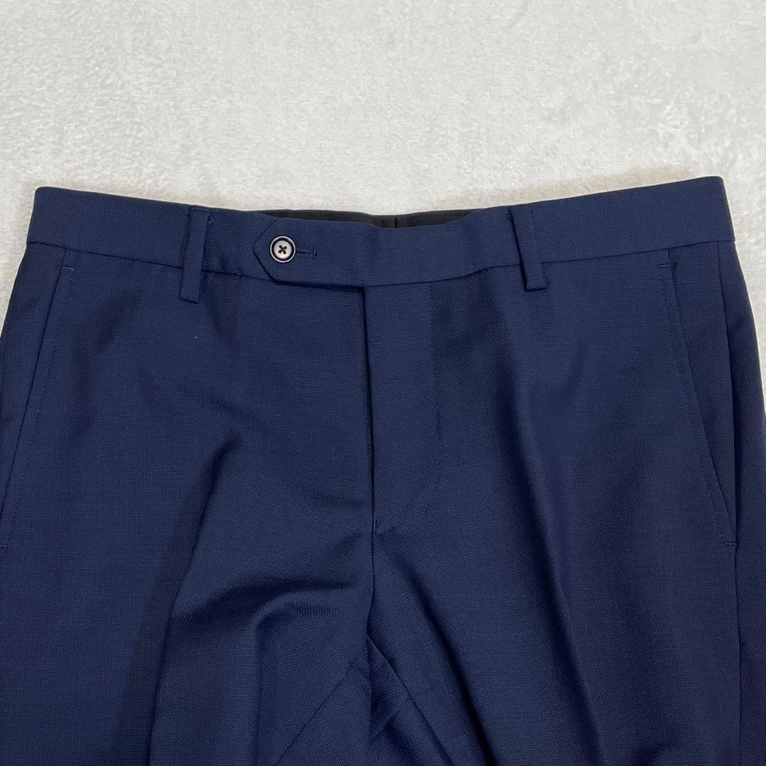 【極美品】MARZOTTO生地 ユナイテッドアローズ 3ピーススーツ ネイビー