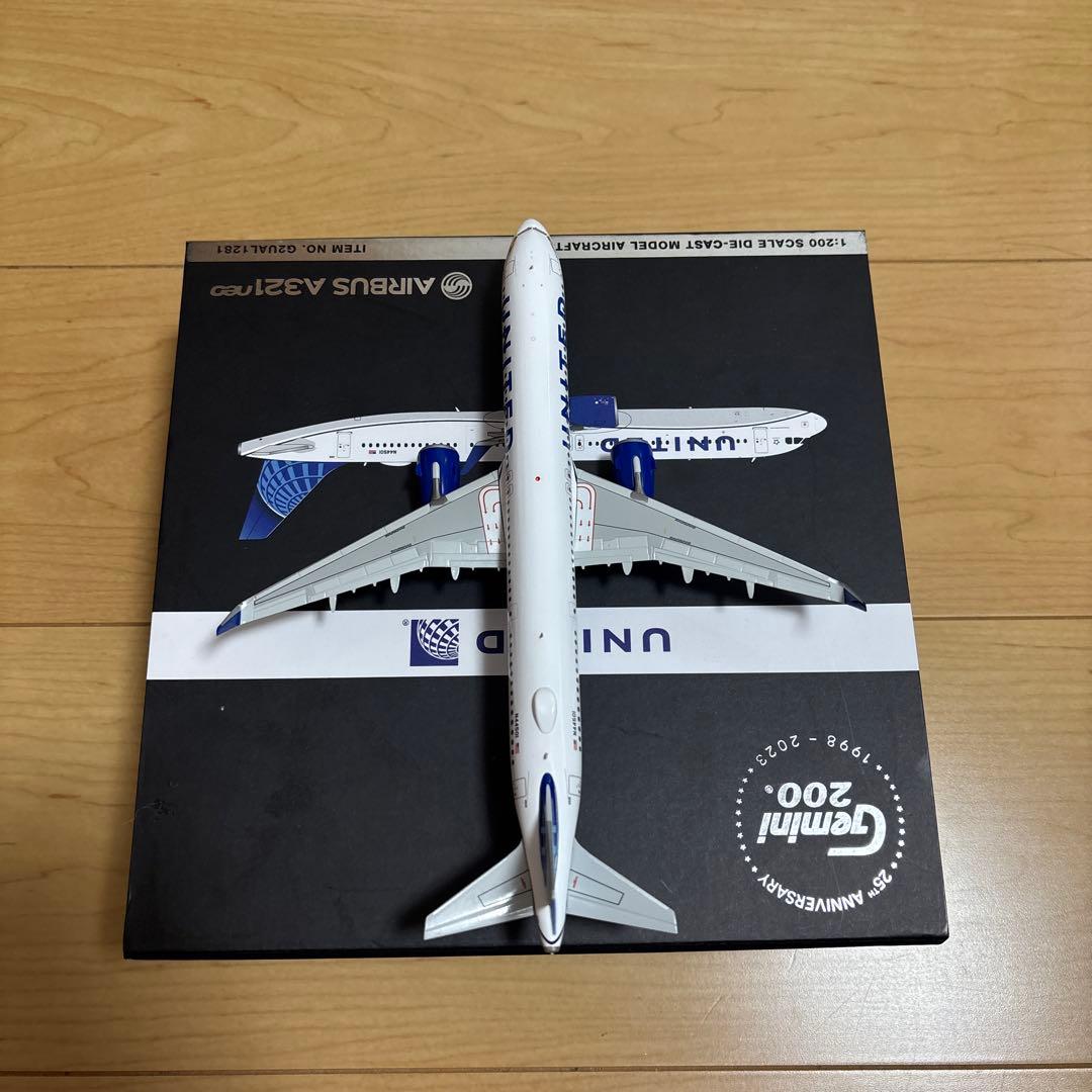 志*之様 Gemini 200 ダイキャストモデルA321neo ユナイテッド航
