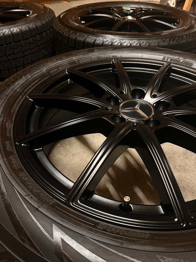 Mercedes-Benz 18インチ スタッドレス　ブラックホイールセット