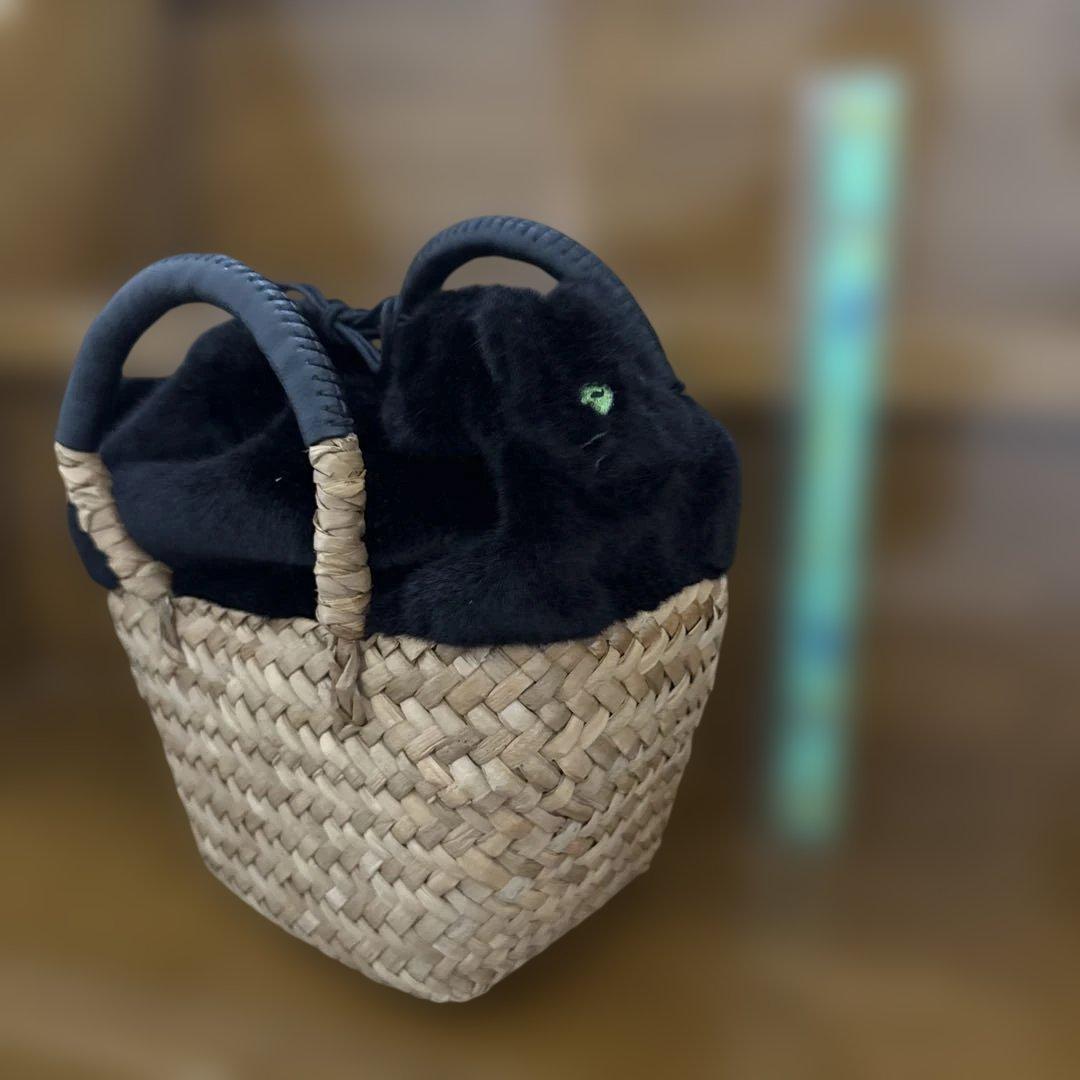 HAYNI ねこバック　ブラックファー