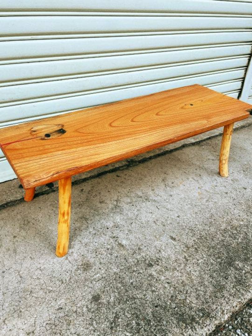 古材使用欅レジン/エポキシベンチテレビ台/コーヒーテーブル/リバーテーブル