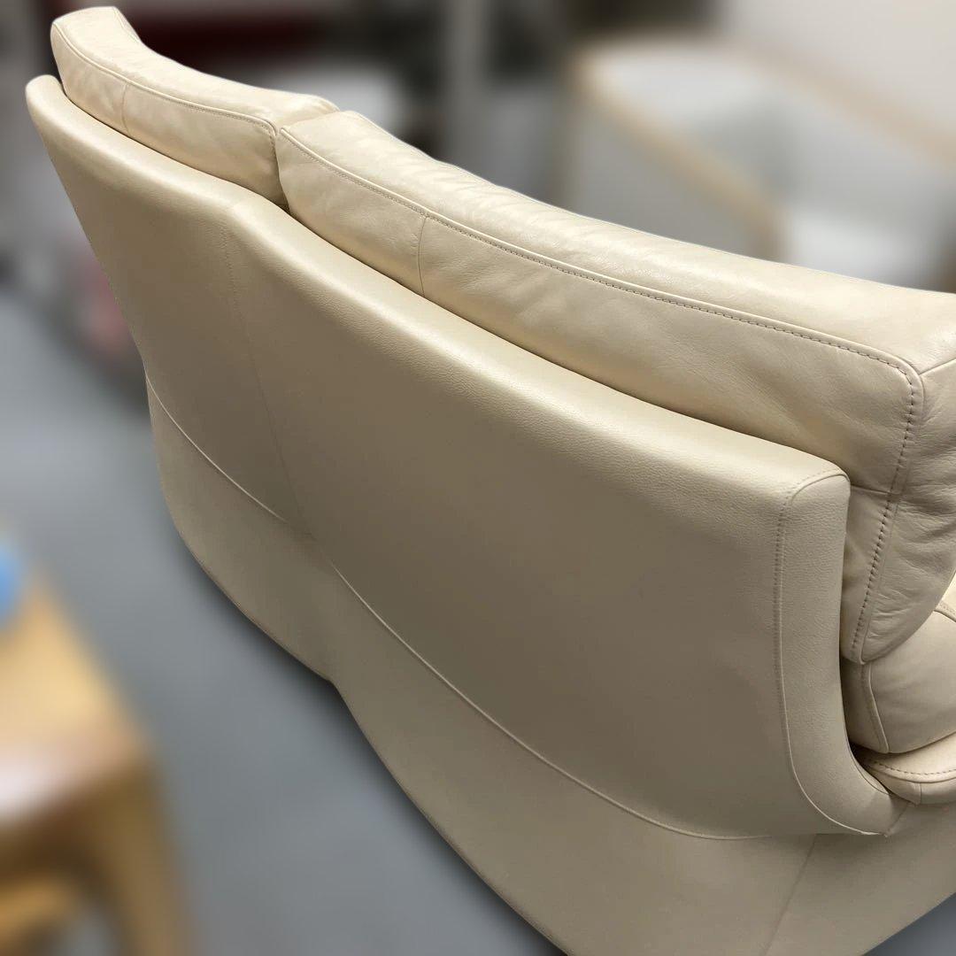 カリモク 2人掛けソファ レザー 2P 2.5P ソファー ZT73 ベージュ系