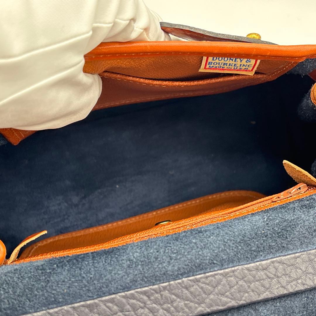 【希少】DOONEY&BOURKE ハンドバッグ ネイビー アヒル ネイビー