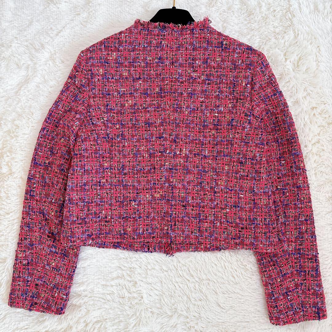 2023年モデル☆ ANAYI ネオンツイードノーカラー ジャケット