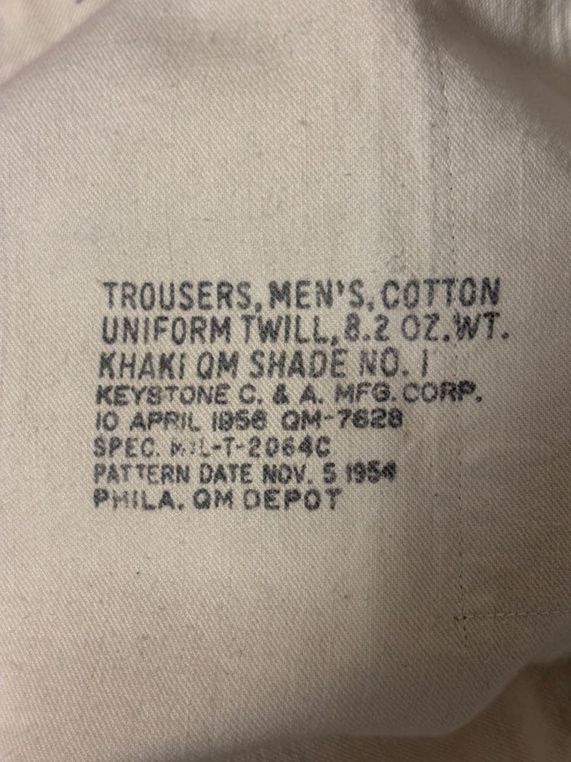 〜60s ミリタリーチノパン w32 l31 50s