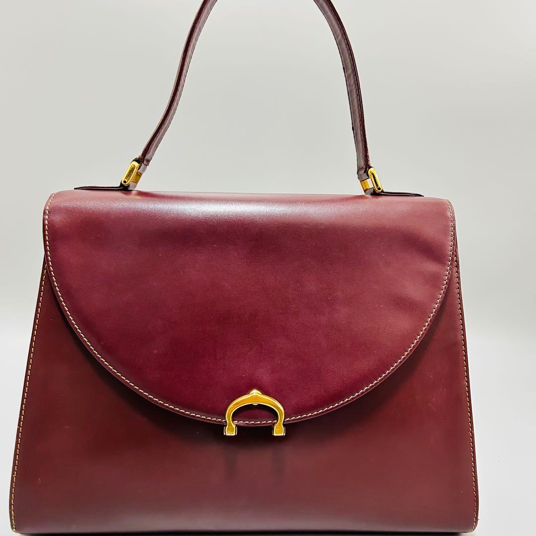 Cartierカルティエ ハンドバッグ マストライン C金具 ゴールド金具