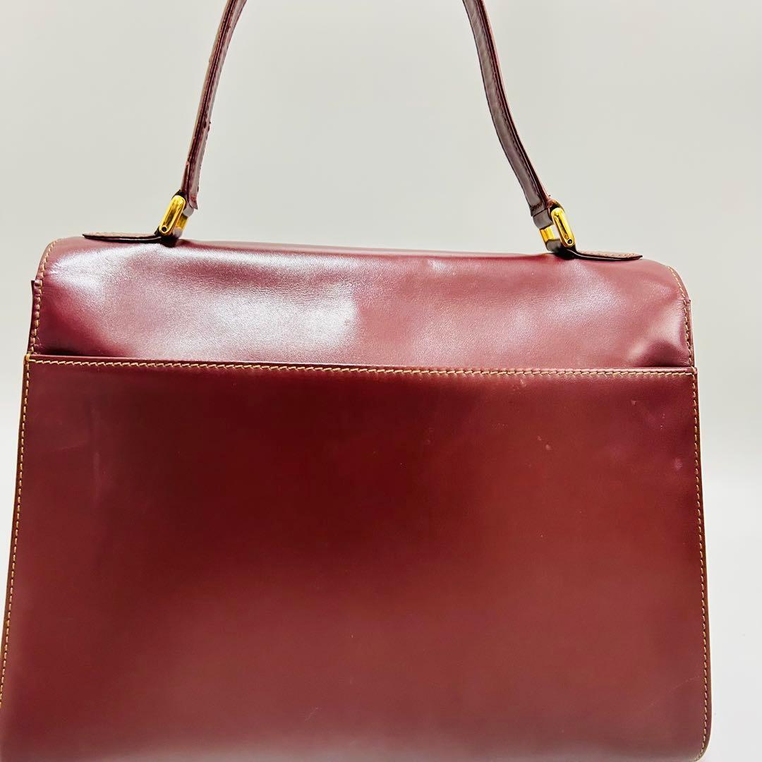 Cartierカルティエ ハンドバッグ マストライン C金具 ゴールド金具