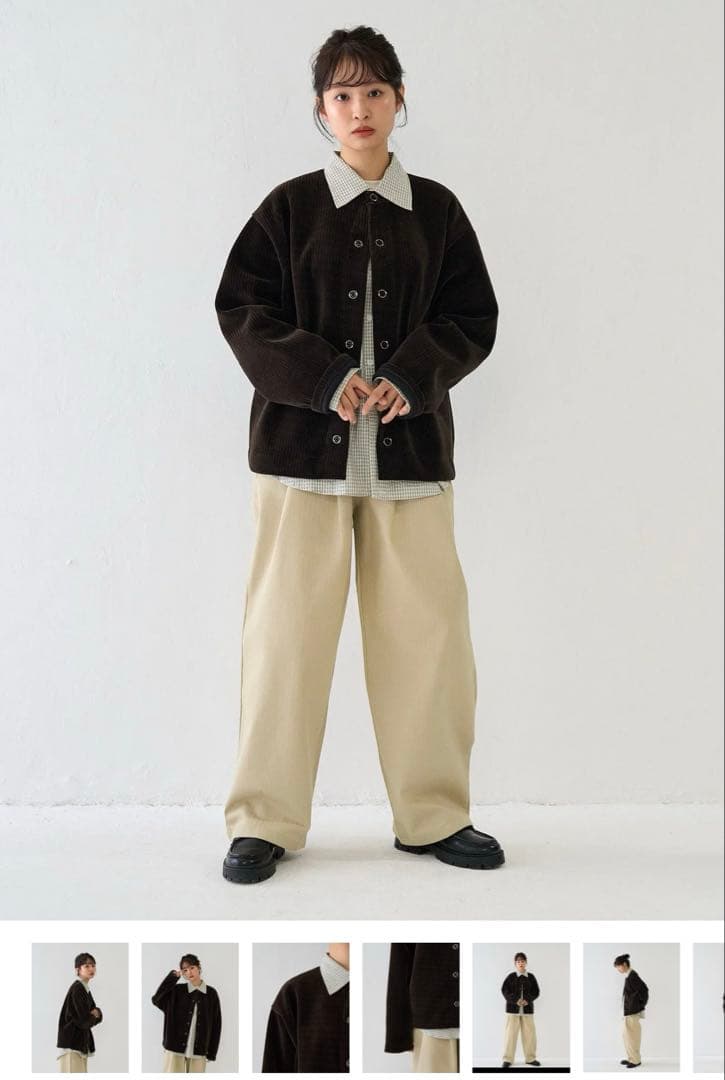 トップス Bargiee CORDUROY BUTTON JACKET