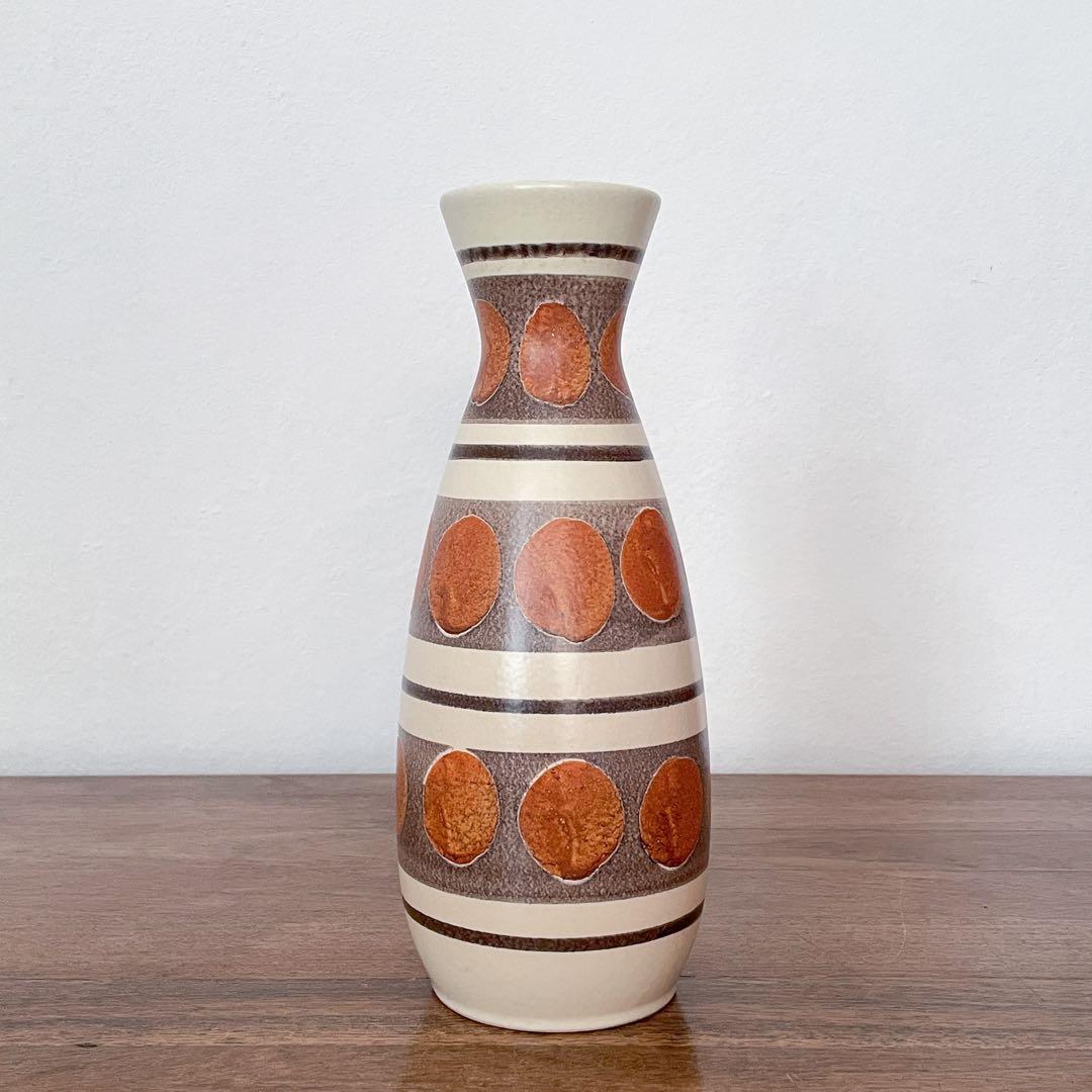 【東ドイツ Haldenslebenの花瓶】ミッドセンチュリー 293