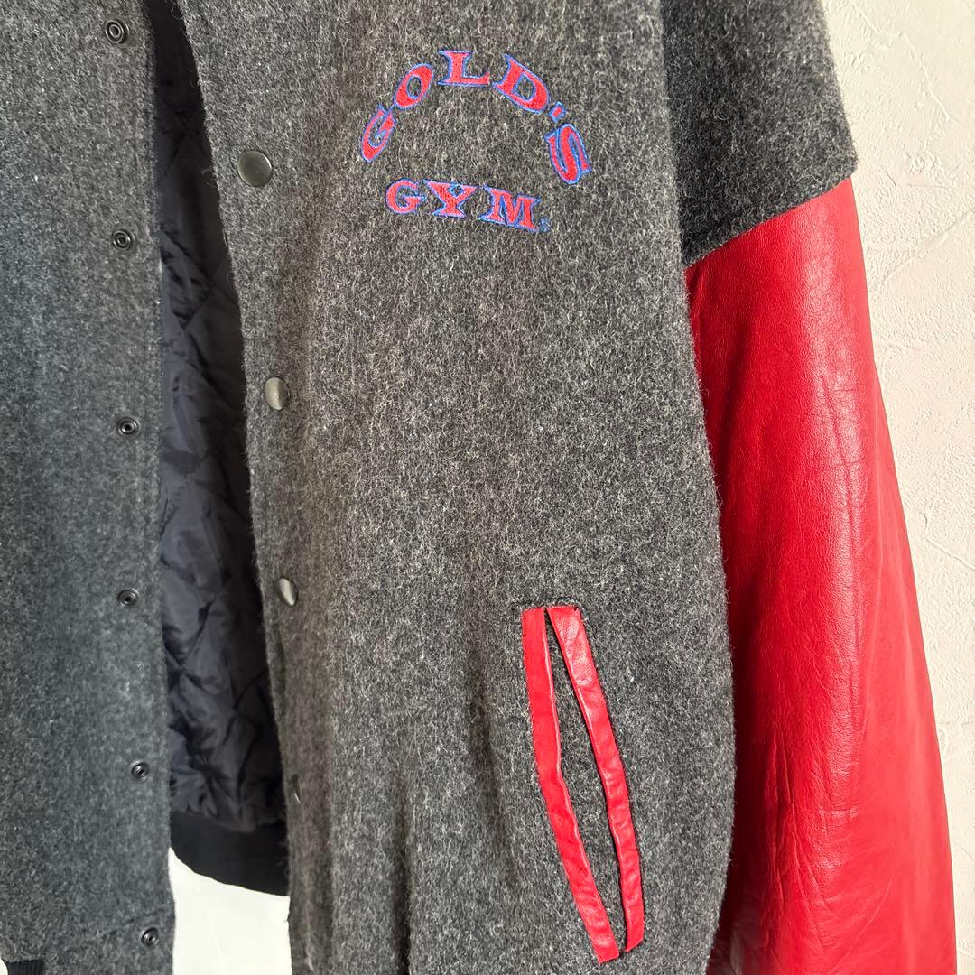 ゴールドジム　スタジャン　gold's gym ジャケット　Lサイズ　ボディビル