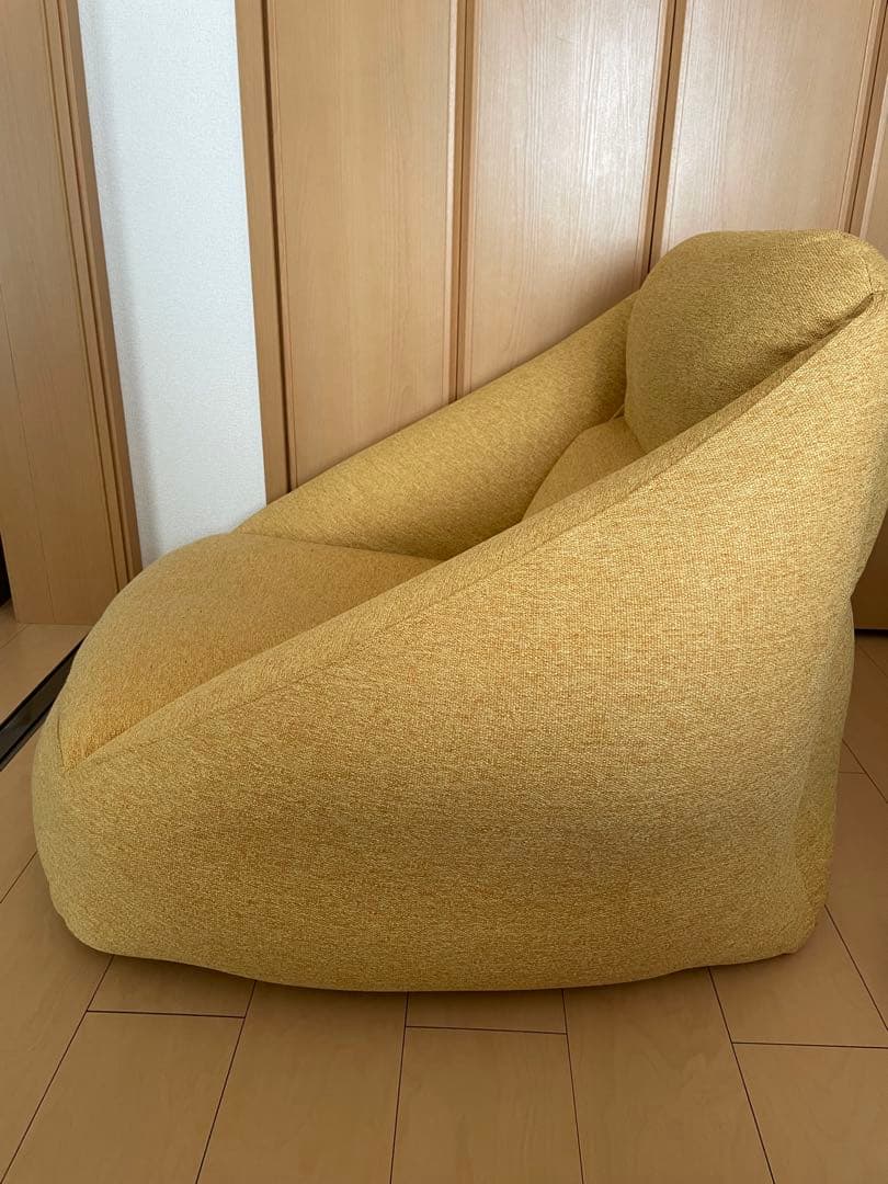 無印　空気でできたソファ　グリーン　イエロー2個セット