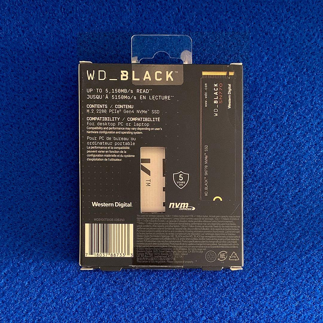 内蔵型SSD Western Digital WD Black SN770 1TB