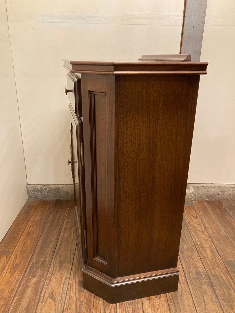 コスガ 英国アンティークスタイル コンソールキャビネット 花台 サイドボード