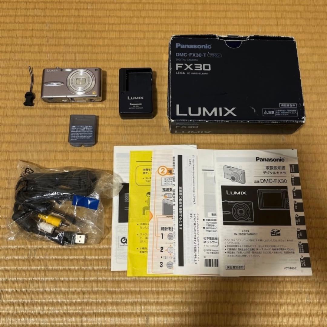 動作確認済み パナソニック LUMIX DMC-FX30-T ブラウン