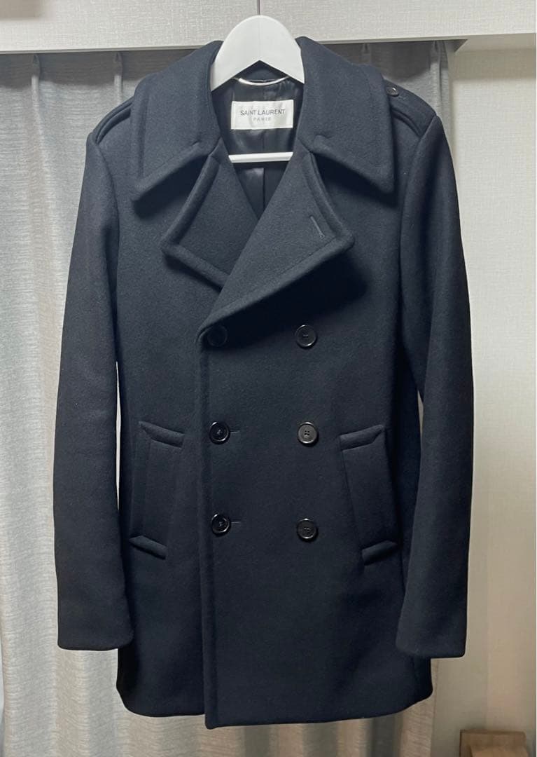 サンローランパリ 15AW クラシックキャビン チューブPコート　エディスリマン