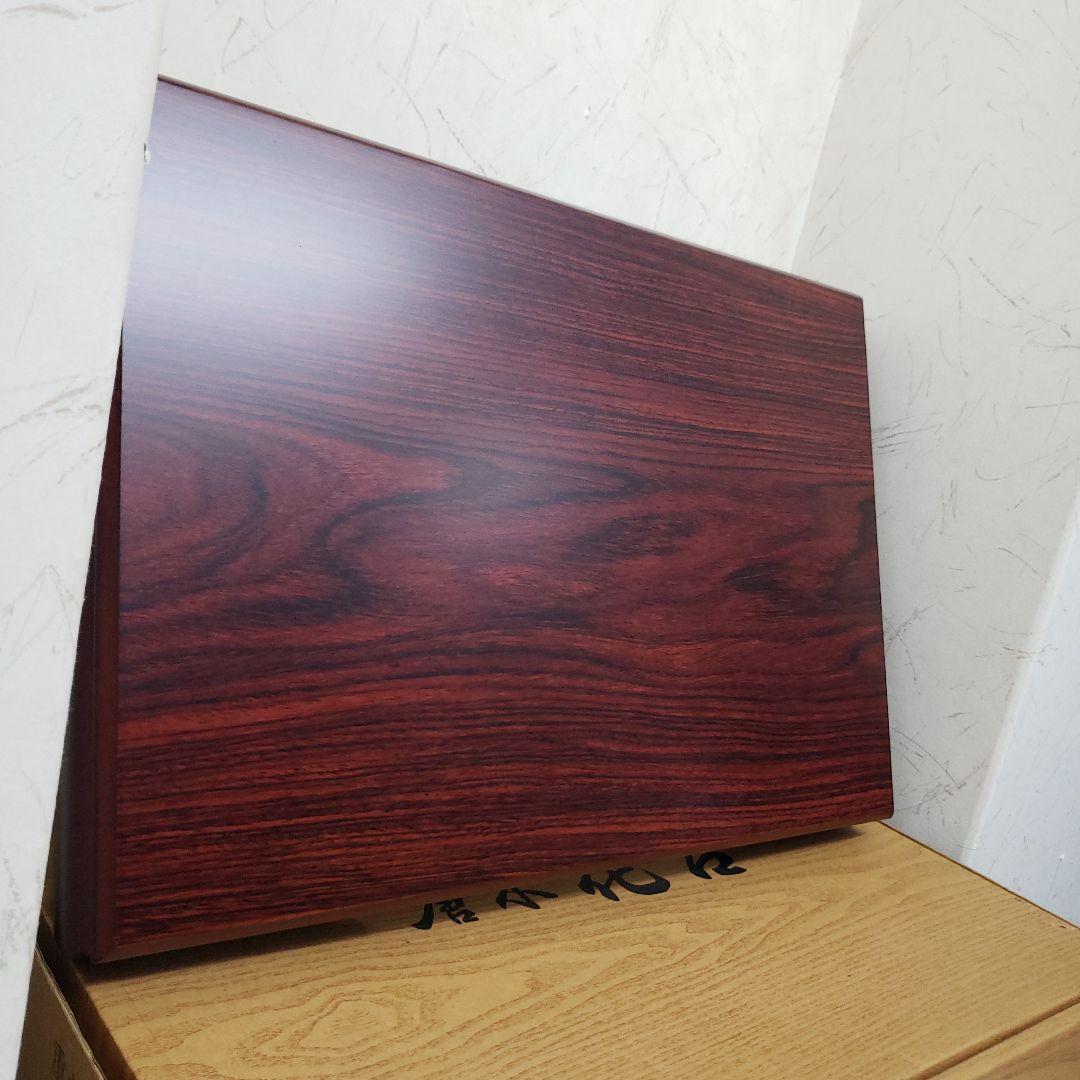 蔵出し特価　紫檀木製花瓶台 ダークブラウン 四角形48×33×8cm